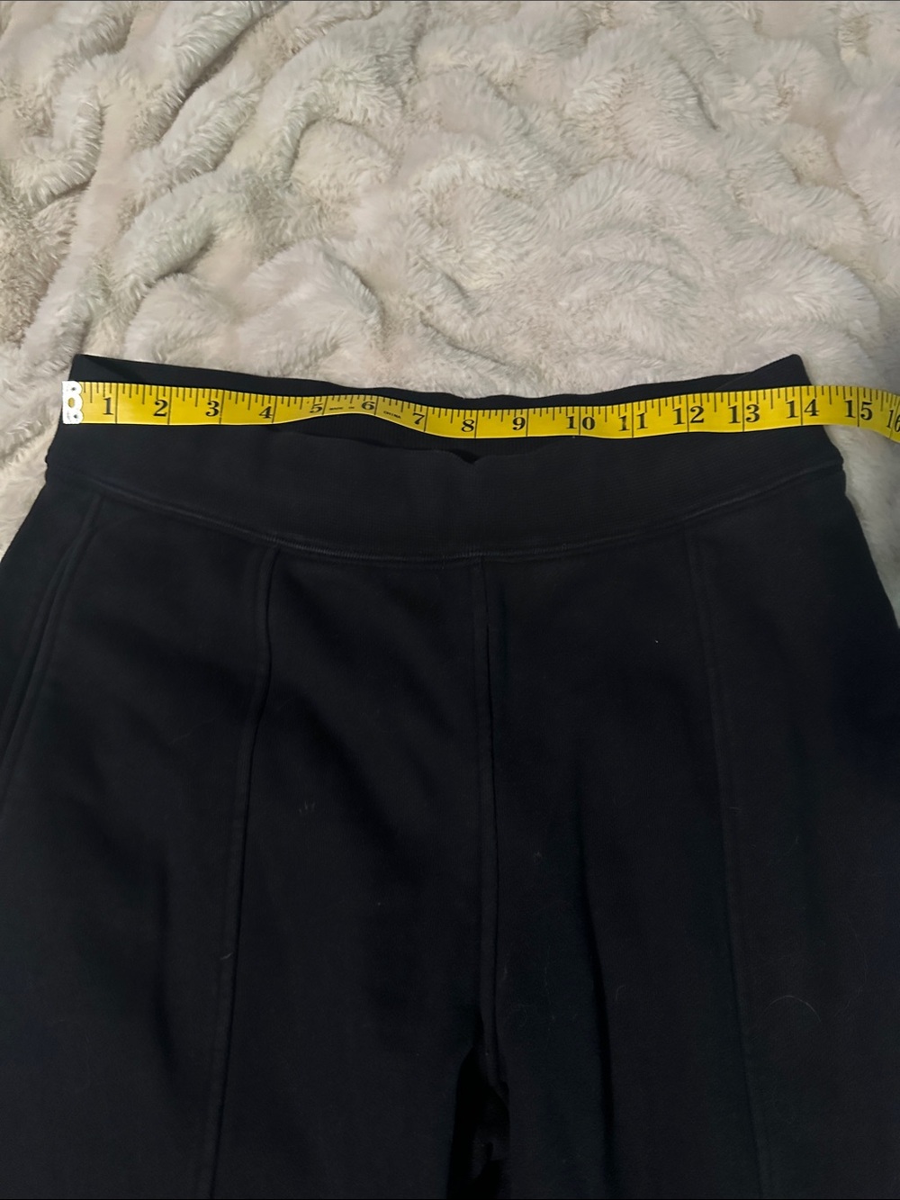 Alo Yoga Women's Black Wide-Leg Heavyweight Sweats Pants Size Medium - Picture 4 of 10